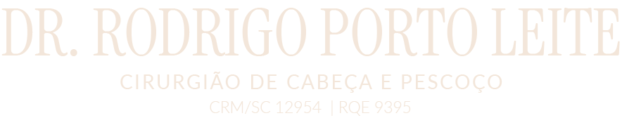 Dr. Rodrigo Porto Leite · Cirurgia de Cabeça e Pescoço · CRM/SC 12954 · RQE 9395